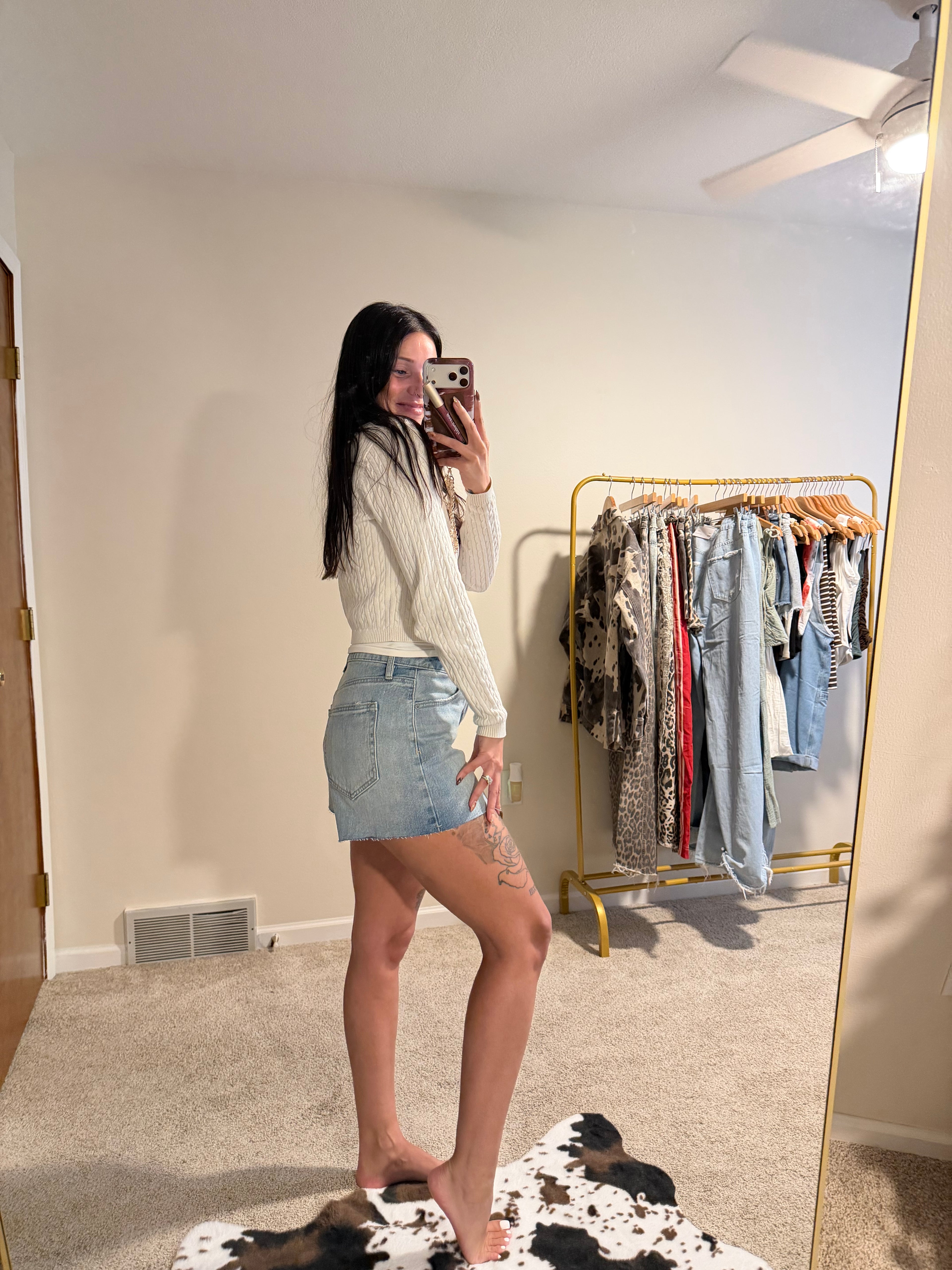 Hidden Jeans Vintage Blue A-Line Denim Shorts