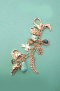 Western Porcelain Toile Bag Charm