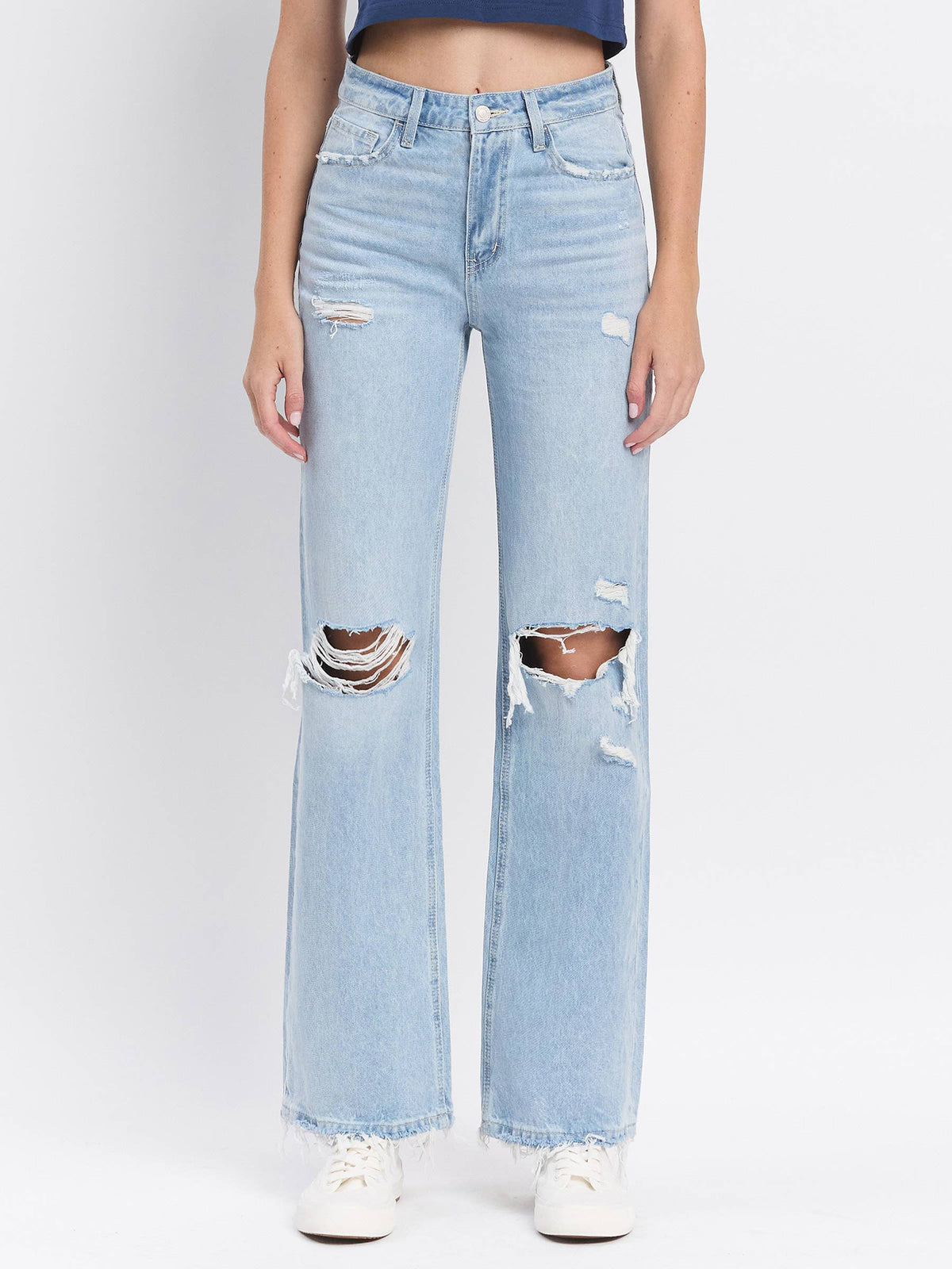 90's Vintage Revival Super High Rise Flare Jeans