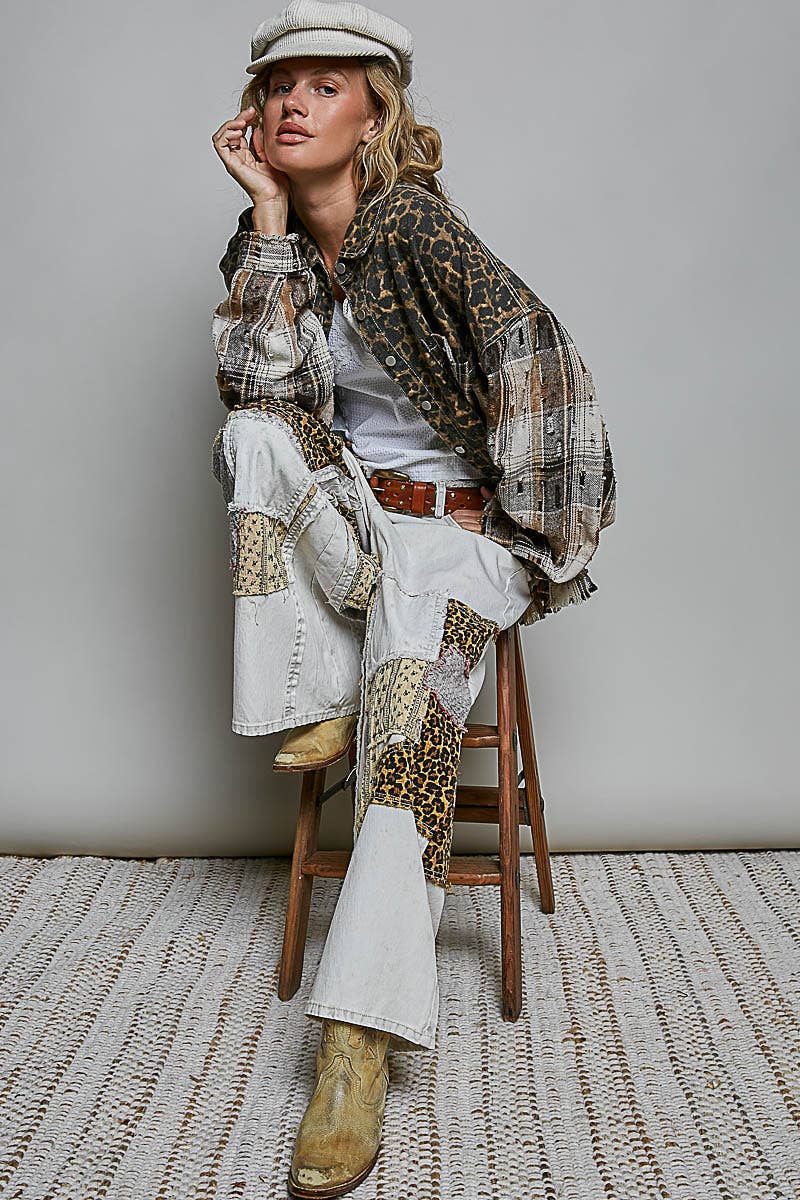 Leopard Fringe Shacket