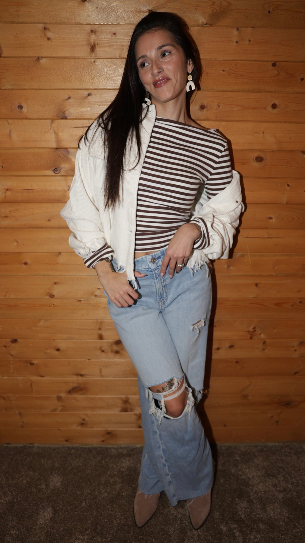 Stripe Knit Top