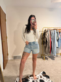 Hidden Jeans Vintage Blue A-Line Denim Shorts