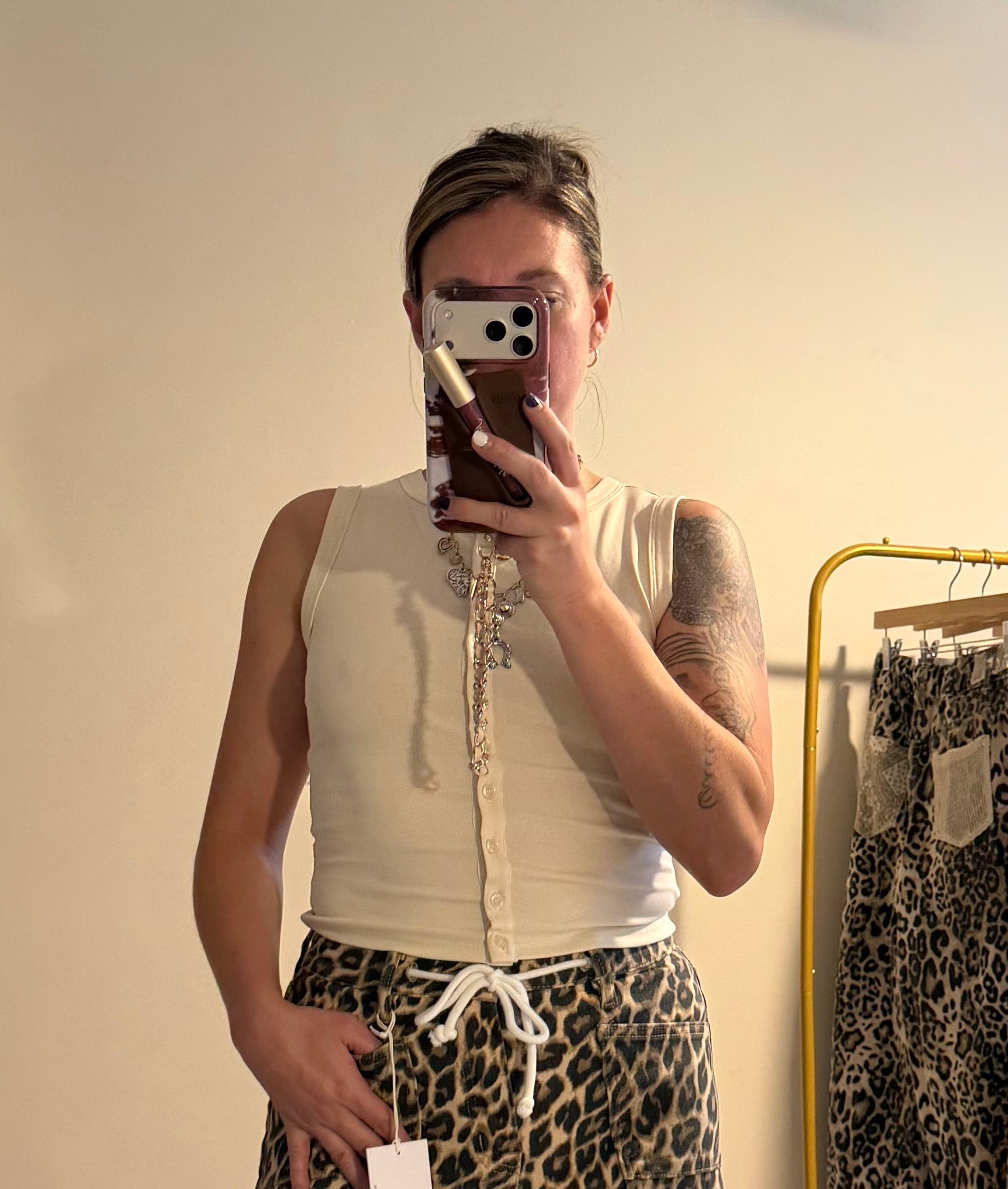 VERVET by Flying Monkey Wild Side Leopard Drawstring Shorts