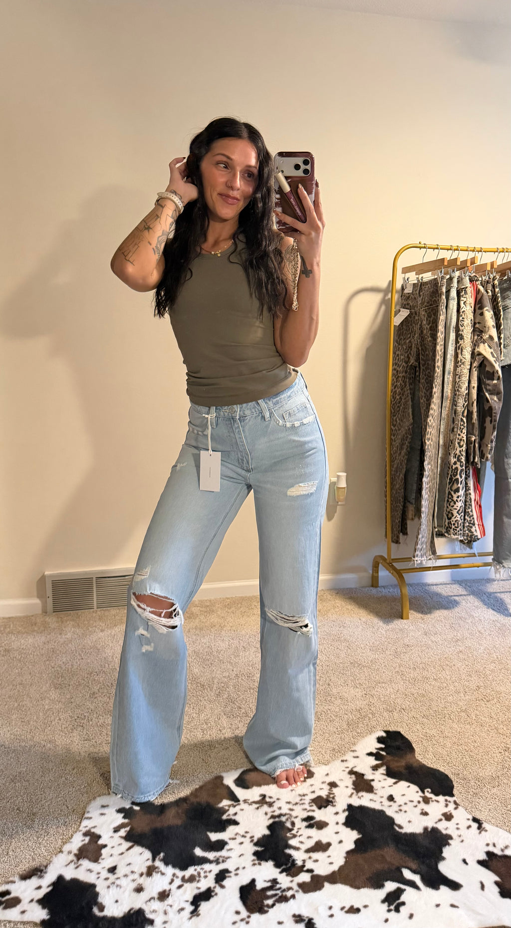 VERVET by Flying Monkey 90's Vintage Revival Super High Rise Flare Jeans