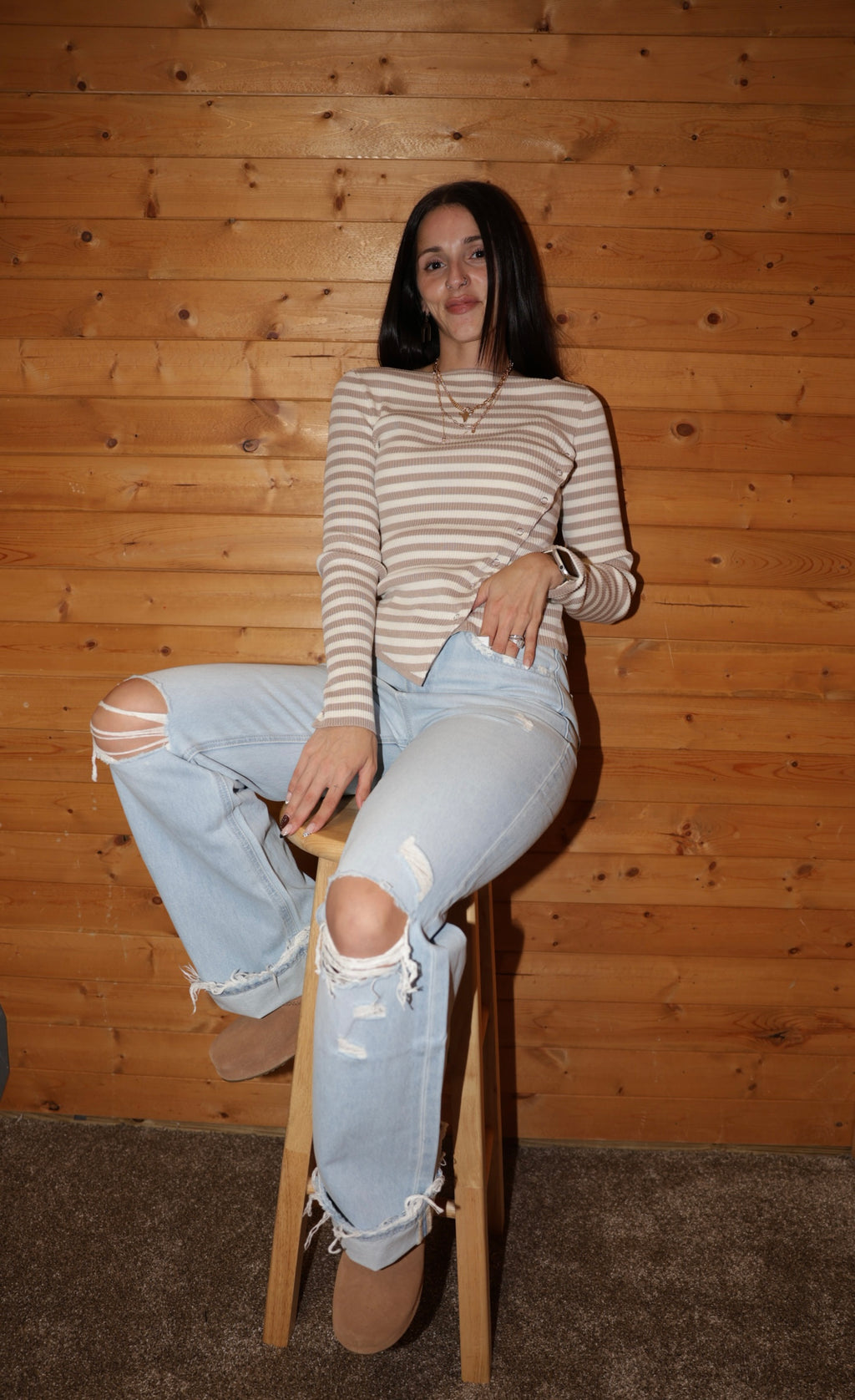 The Golden Hour Striped Top