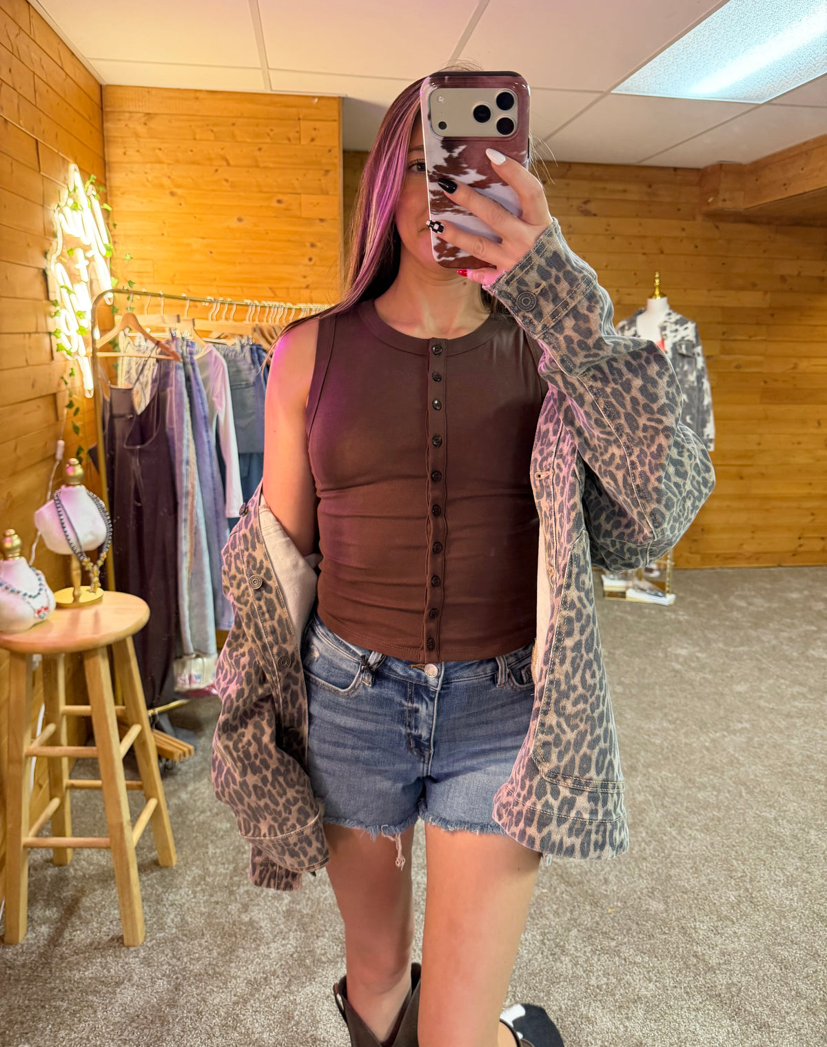 Cheetah Print Oversized Shacket