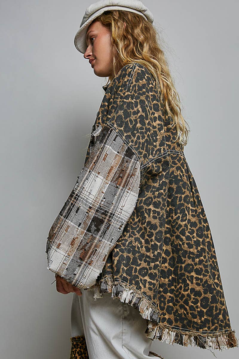 Leopard Fringe Shacket