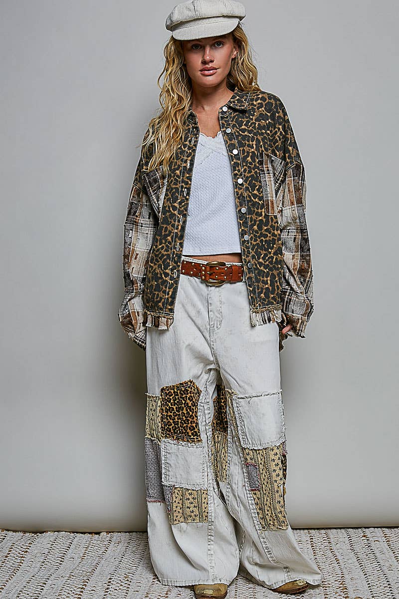 Leopard Fringe Shacket