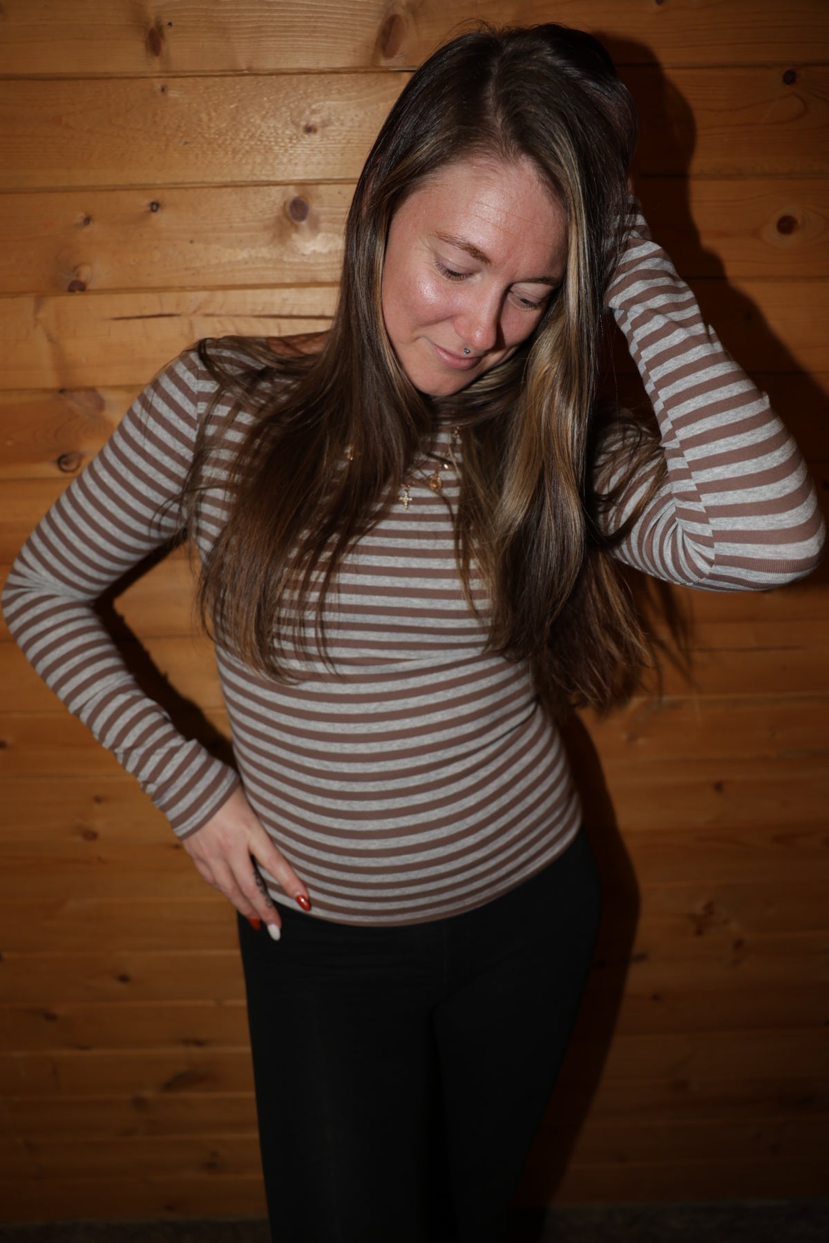 Stripe Knit Top