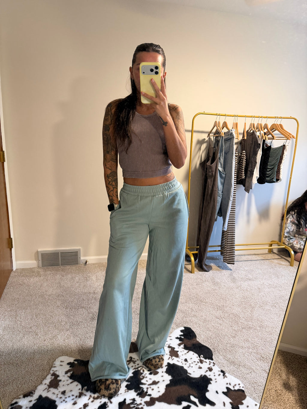 The Vanessa Wide-Leg Cotton Sweatpants
