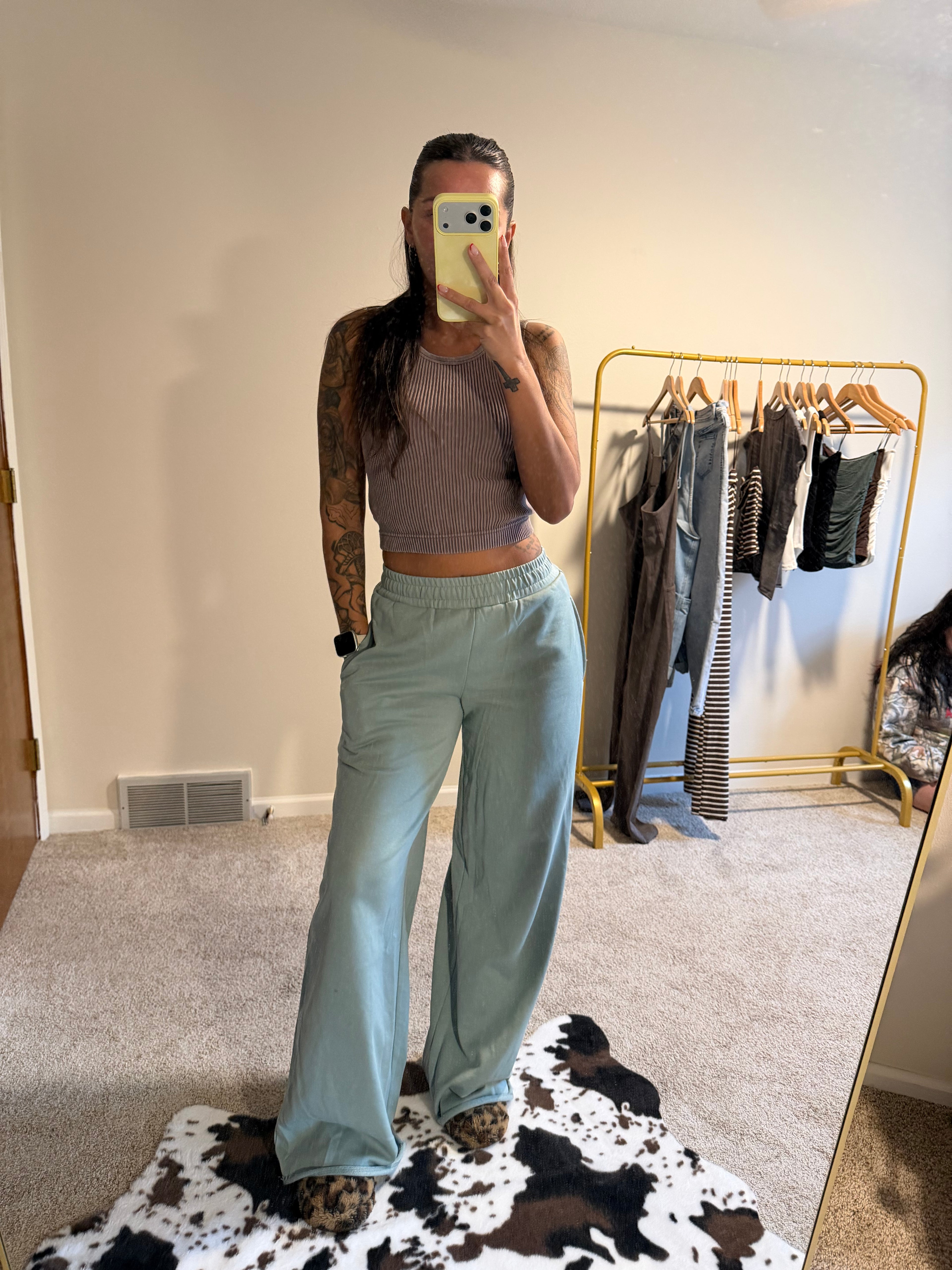 The Vanessa Wide-Leg Cotton Sweatpants