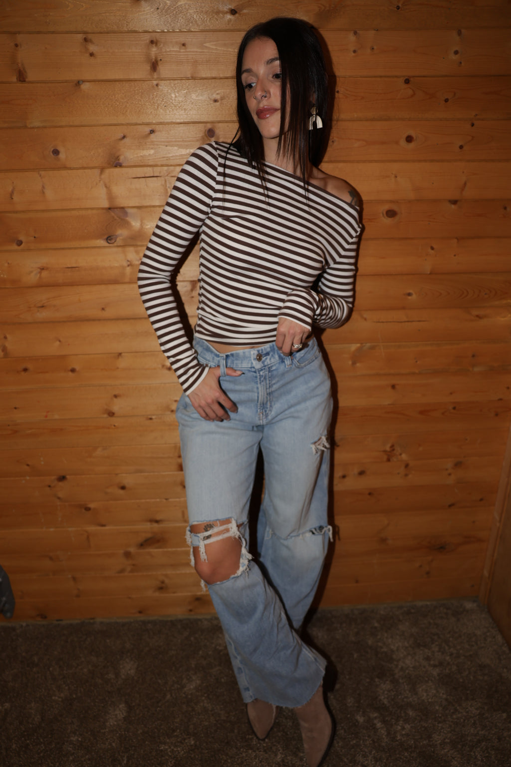 Stripe Knit Top