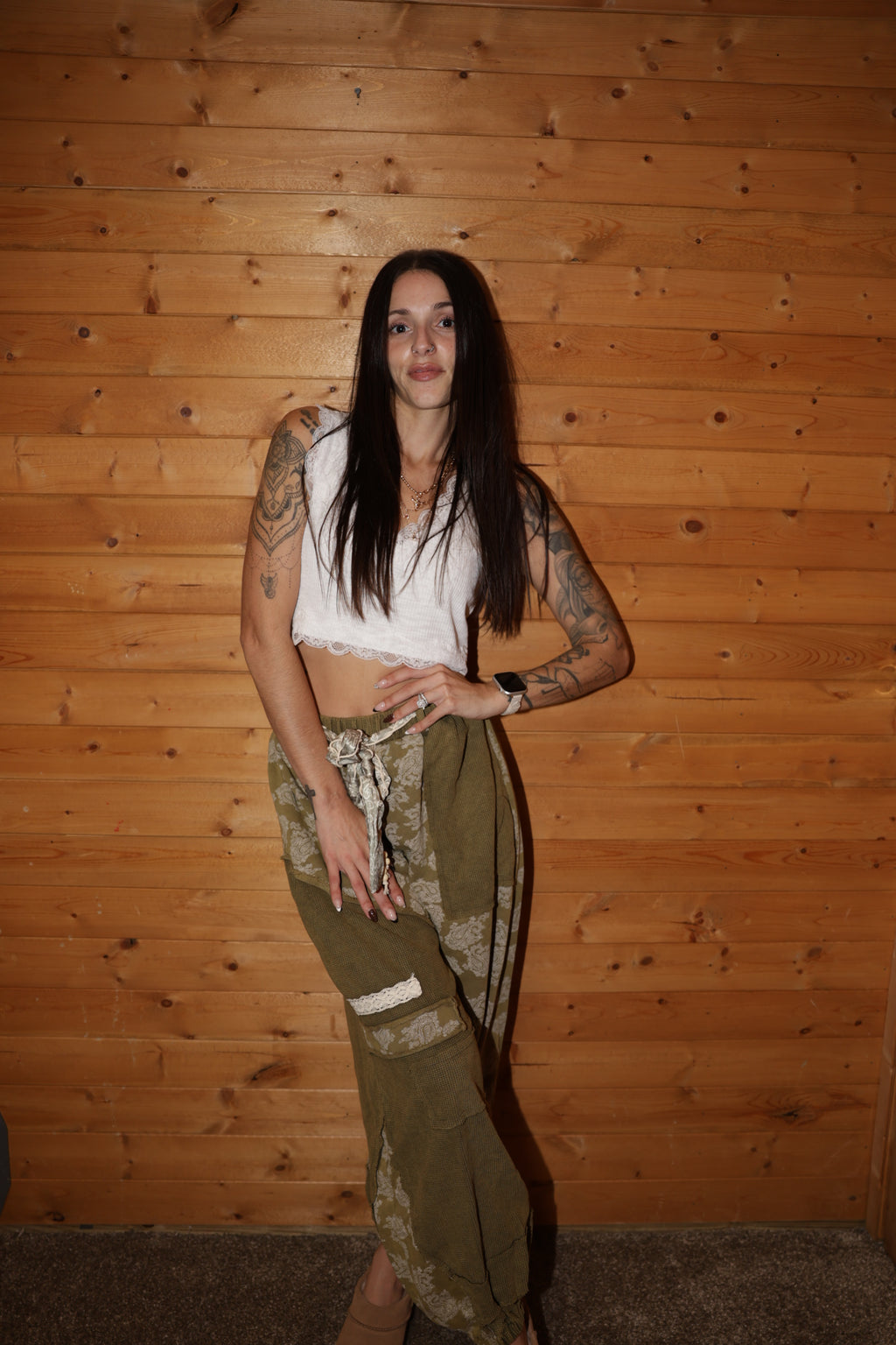 Printed French Terry Jogger