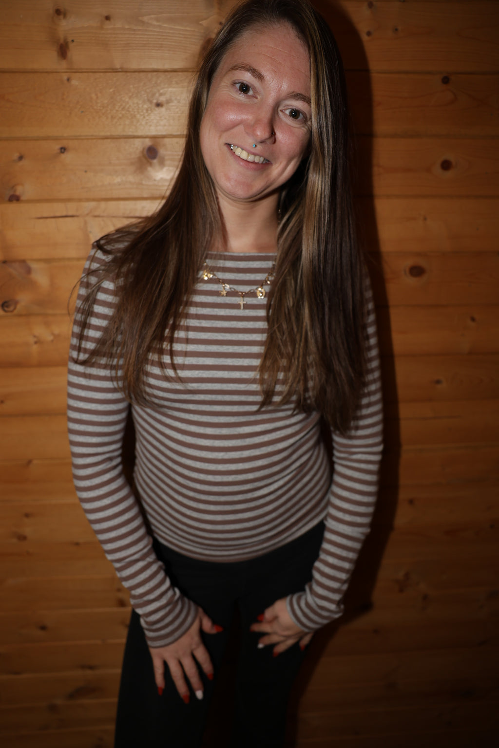 Stripe Knit Top