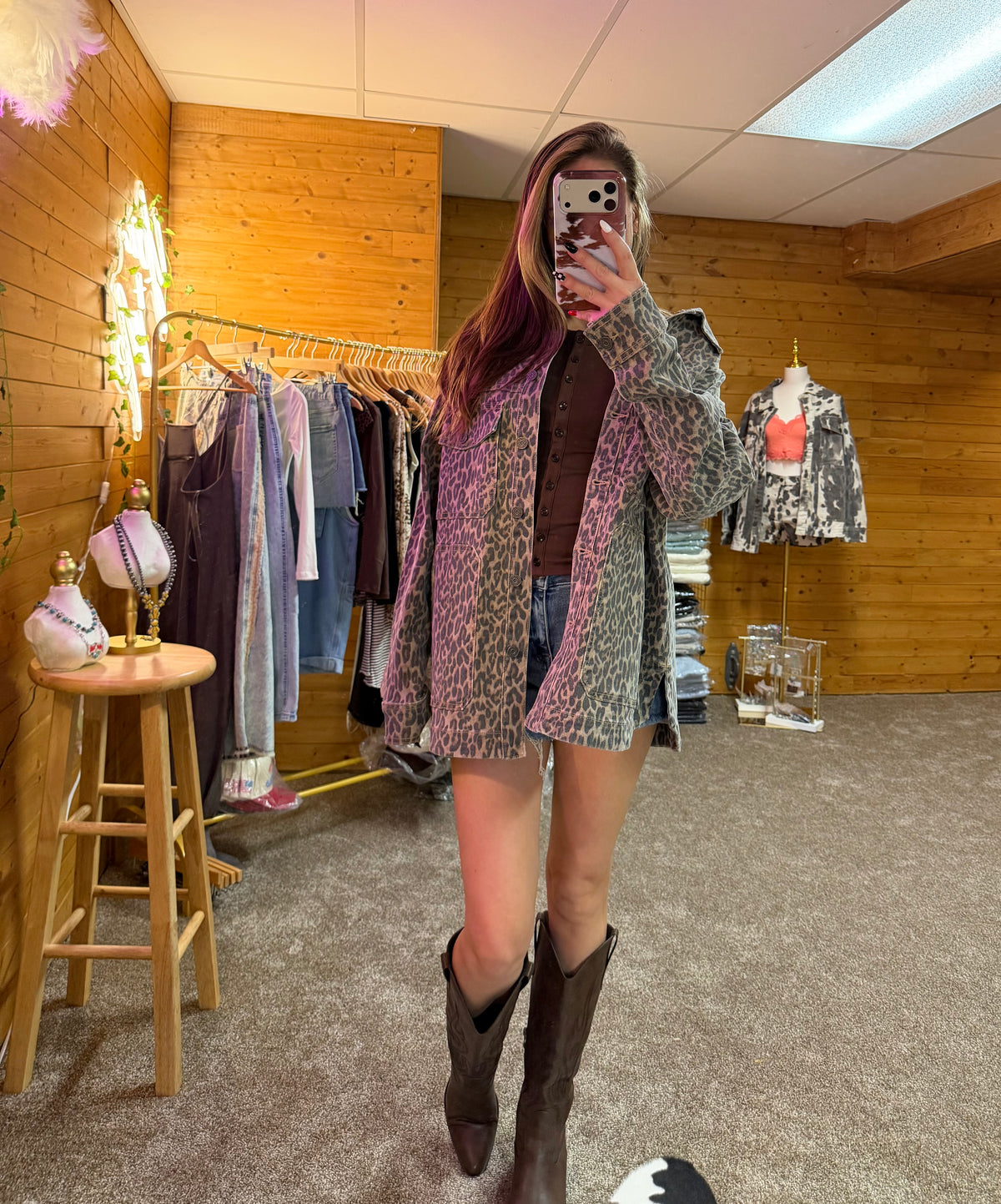 Cheetah Print Oversized Shacket