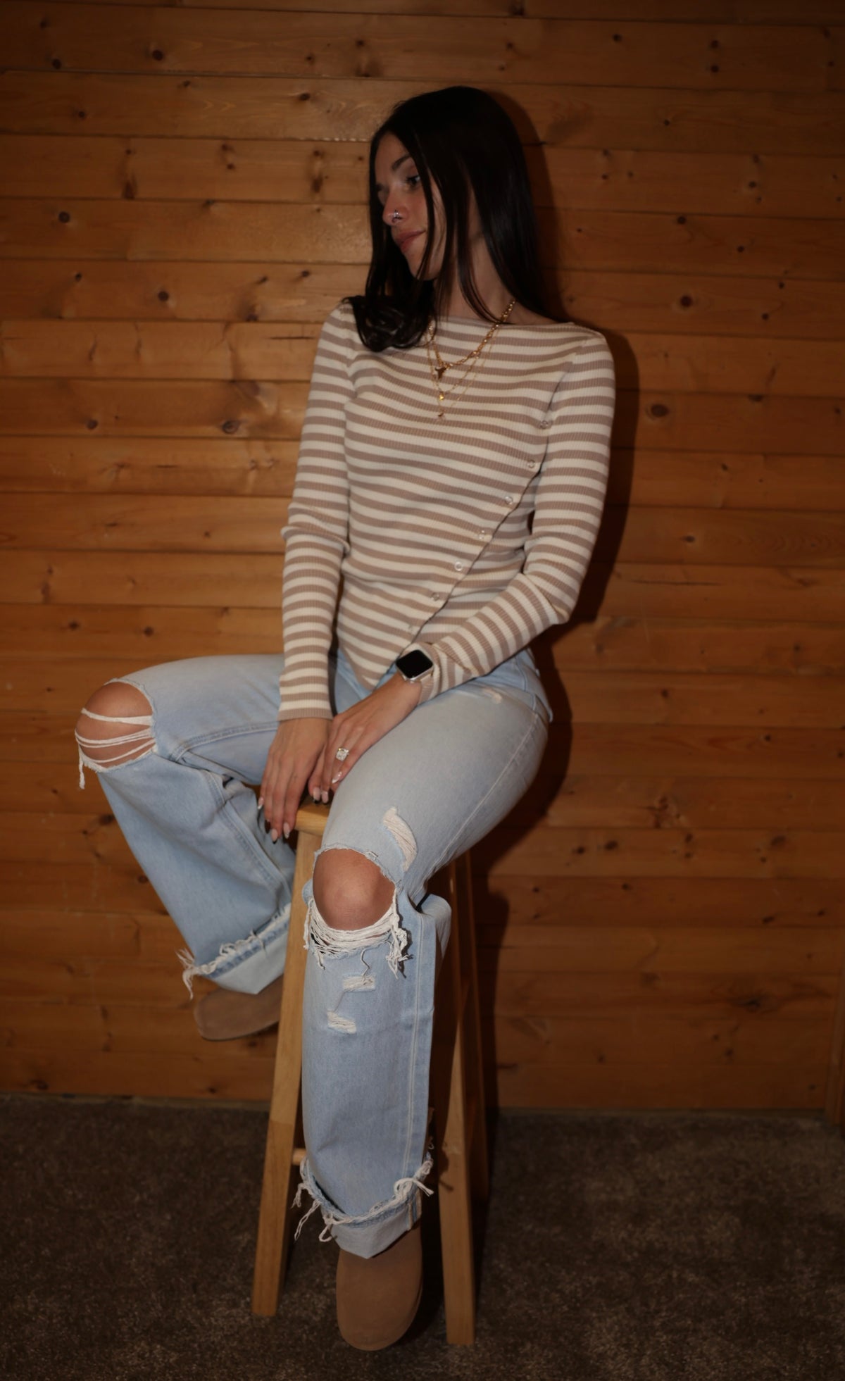 The Golden Hour Striped Top