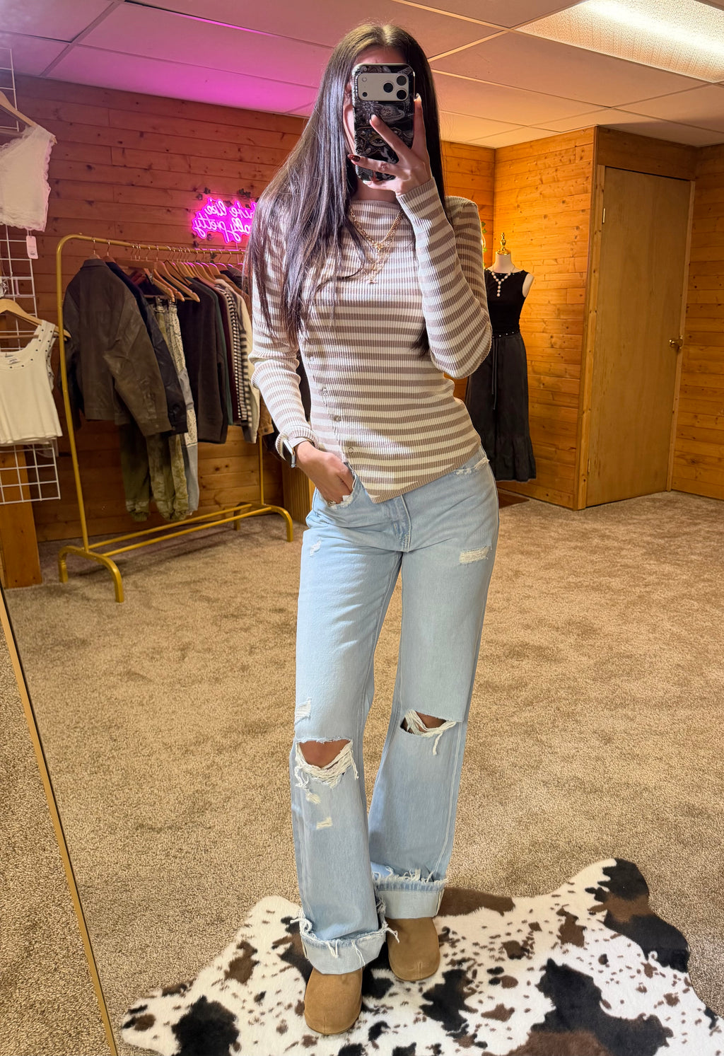The Golden Hour Striped Top