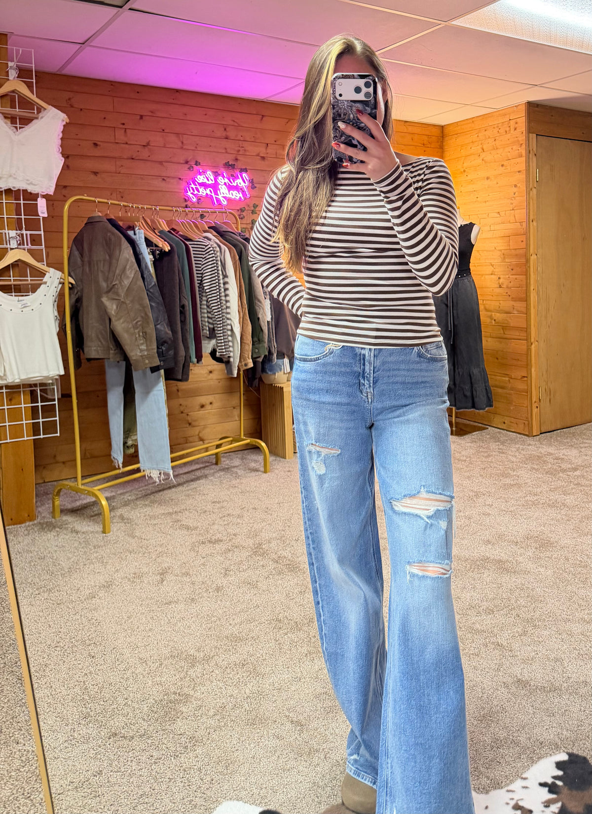Stripe Knit Top