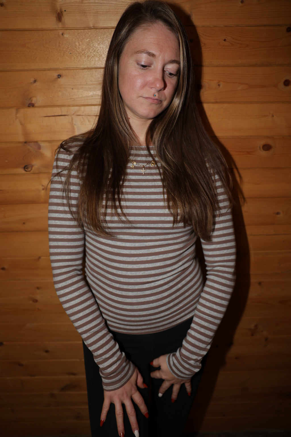 Stripe Knit Top