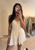 Sweetheart Button Down Romper