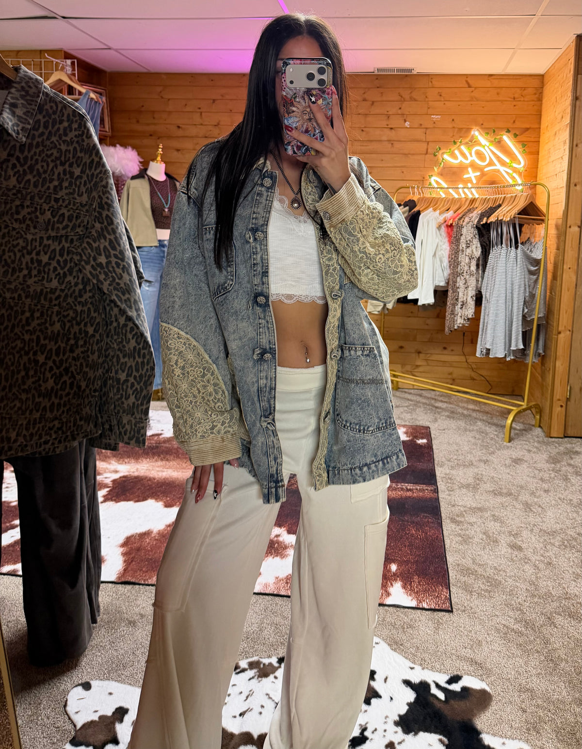 Oversized Vintage-Inspired Patchwork Corduroy Jacket