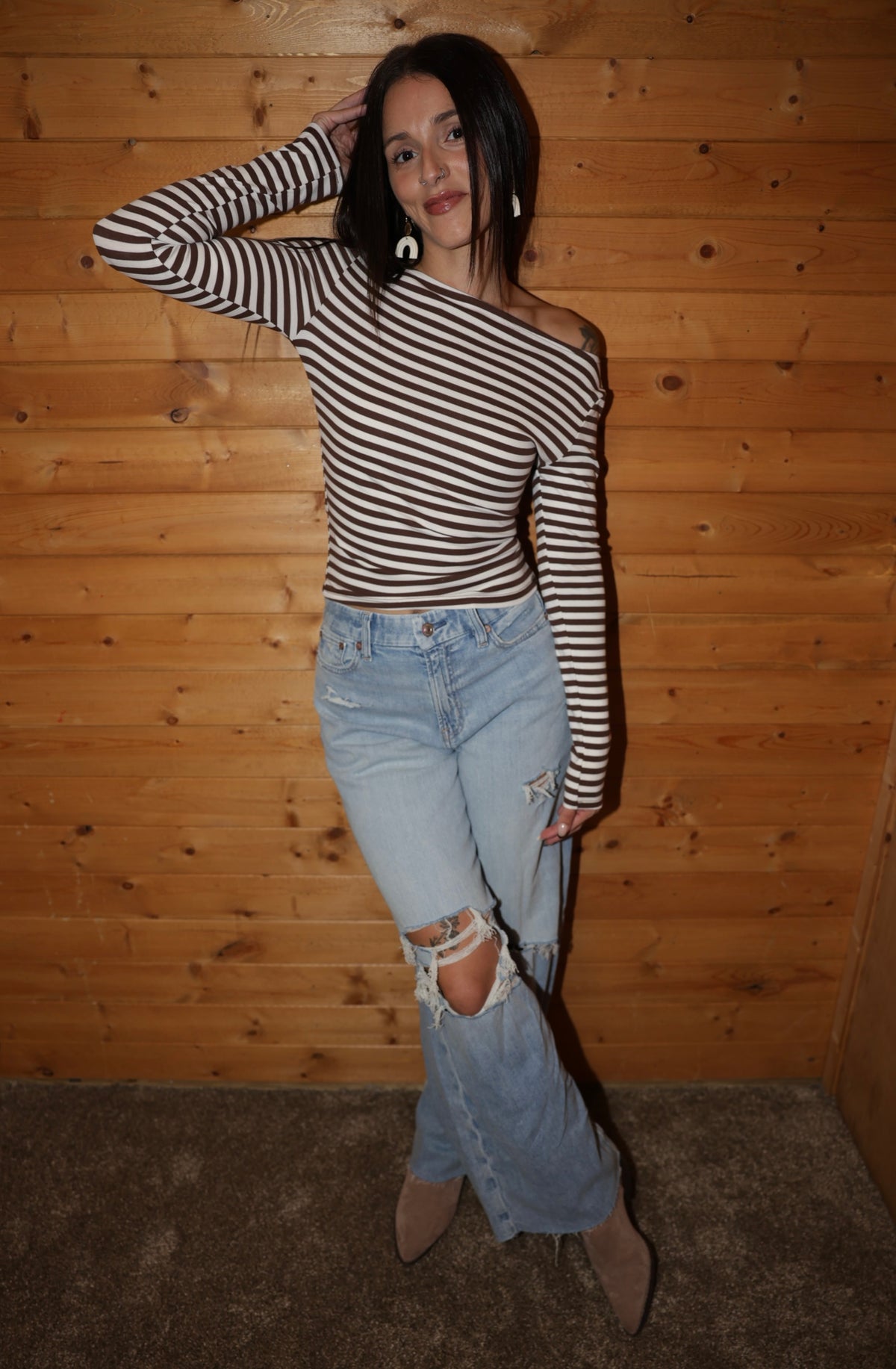 Stripe Knit Top