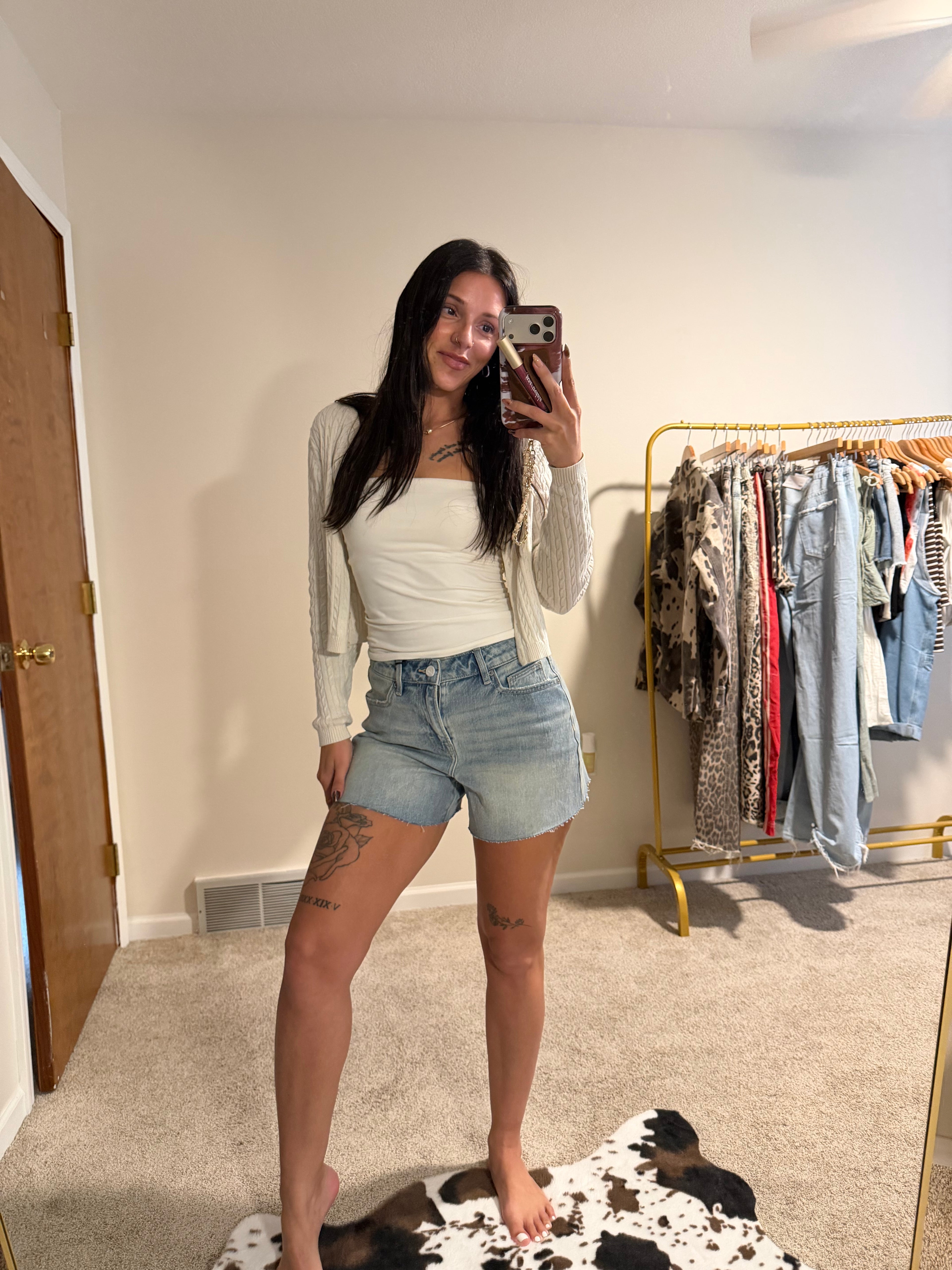 Hidden Jeans Vintage Blue A-Line Denim Shorts