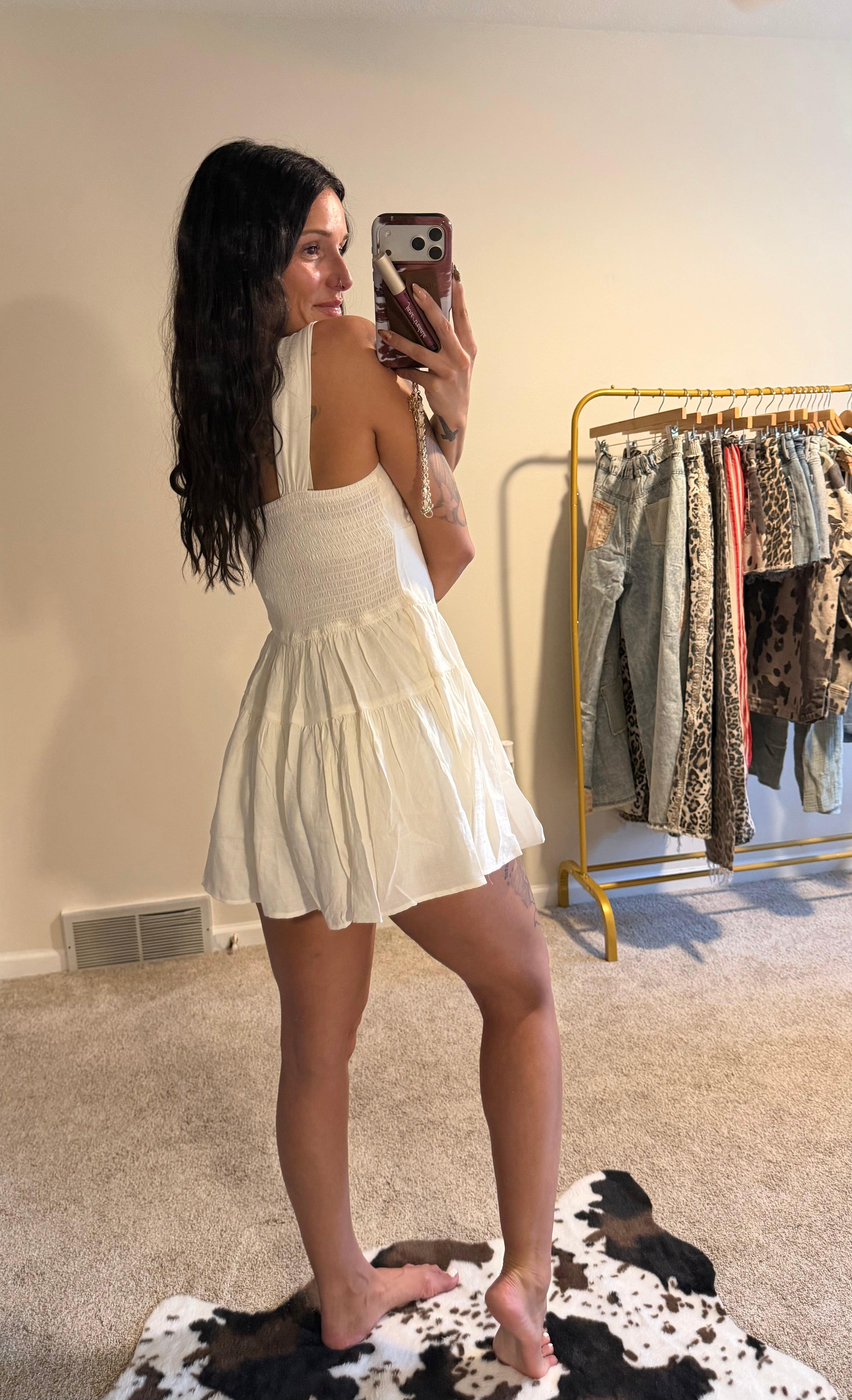 Sweetheart Button Down Romper