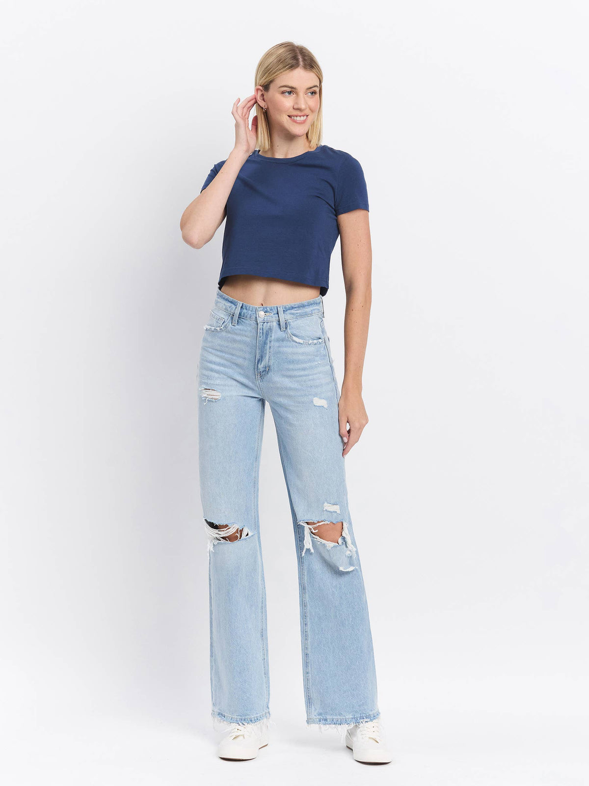 90's Vintage Revival Super High Rise Flare Jeans