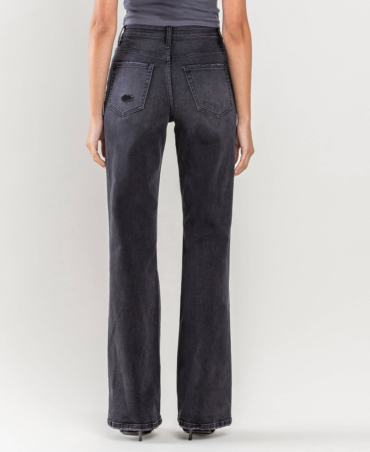 90's Vintage Super High Rise Flare Jeans
